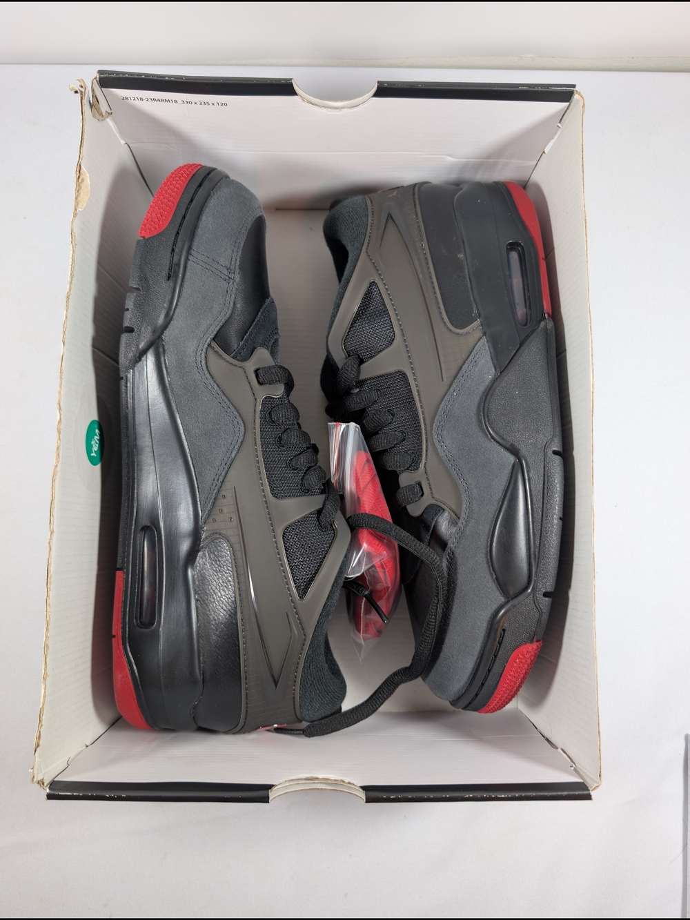 Jordan Air Jordan 4 RM Men's Size 10.5 FQ7939 060 Black and Red Box No Lid